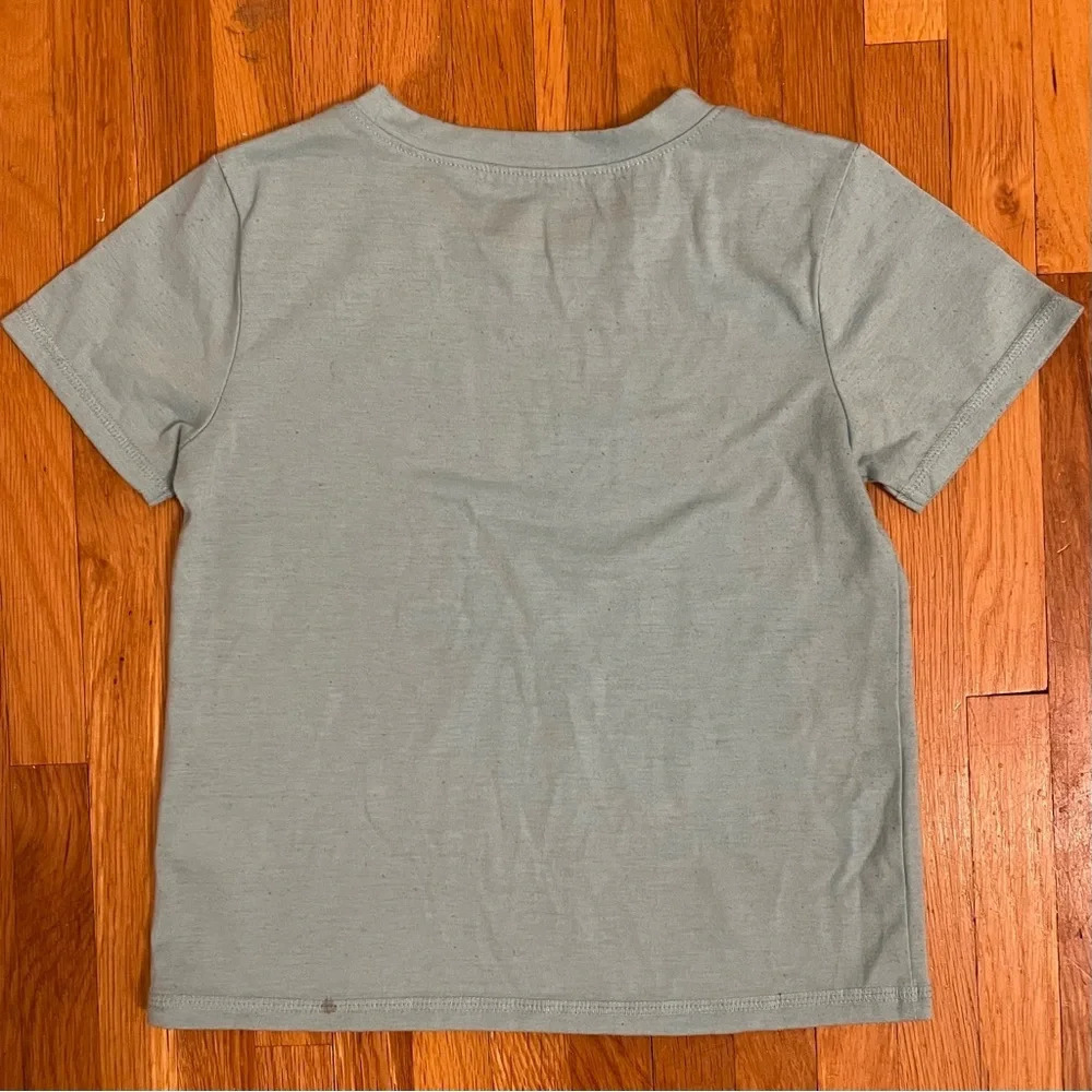 4/$25 Eddie Bauer 2 Piece Pajama Set Girls Small 7/8 Blue White Clouds - Picture 4 of 14